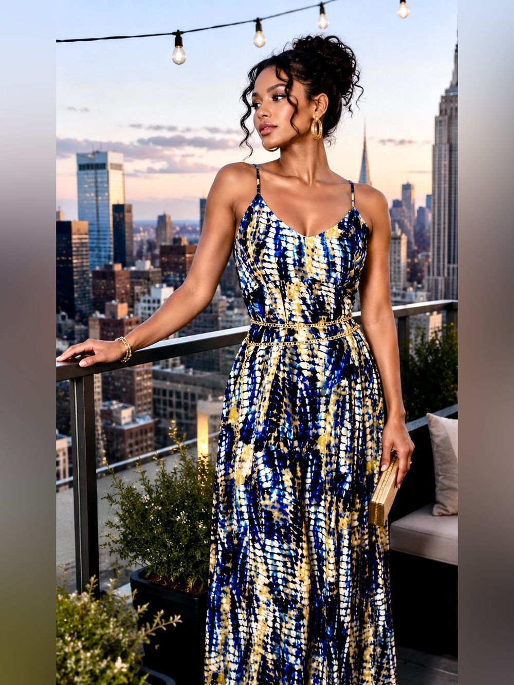 Plus Tie dye beach dress